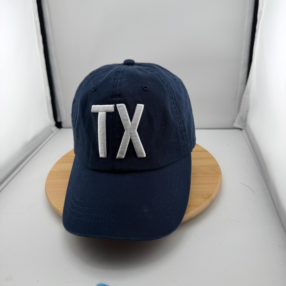 State of Mine Texas TX Navy Blue Embroidered Adjustable Baseball Dad Hat Cap